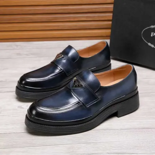 Prada Leather Shoes For Men #1416118 $100.00 USD, Wholesale Replica Prada Leather Shoes