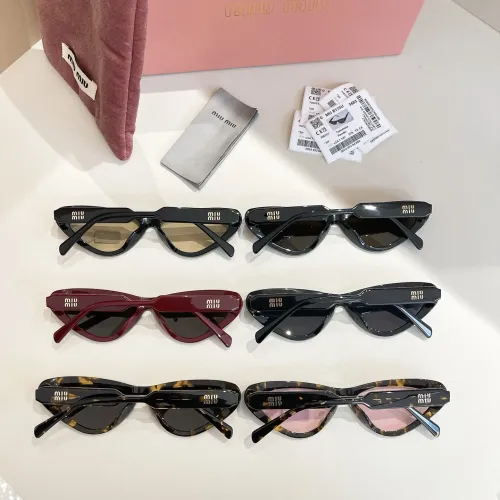 Replica MIU MIU AAA Quality Sunglasses #1416285 $60.00 USD for Wholesale