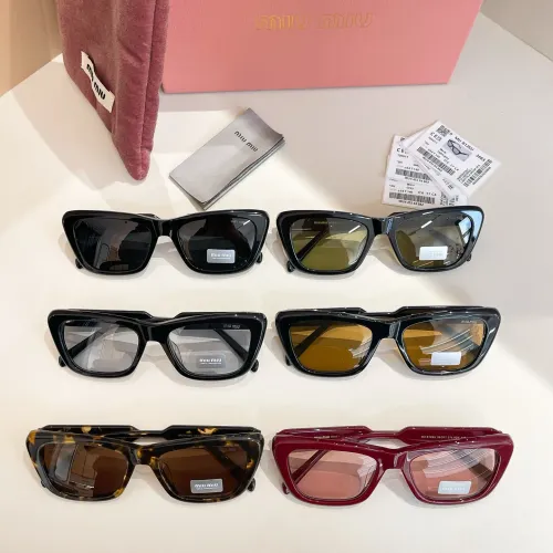 Replica MIU MIU AAA Quality Sunglasses #1416298 $60.00 USD for Wholesale