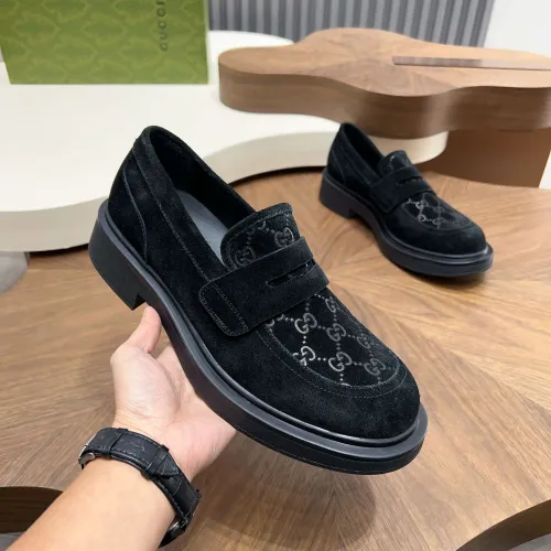 Replica Gucci Oxfords Shoes For Men #1416366 $132.00 USD for Wholesale