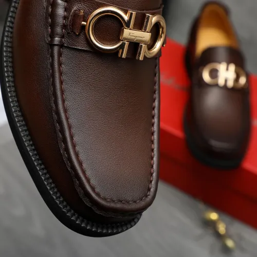 Replica Salvatore Ferragamo Leather Shoes For Men #1416447 $98.00 USD for Wholesale