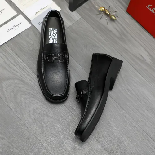 Salvatore Ferragamo Leather Shoes For Men #1416448 $98.00 USD, Wholesale Replica Salvatore Ferragamo Leather Shoes