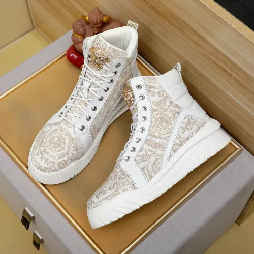 Replica Versace High Tops Shoes For Men #1416494 $85.00 USD for Wholesale