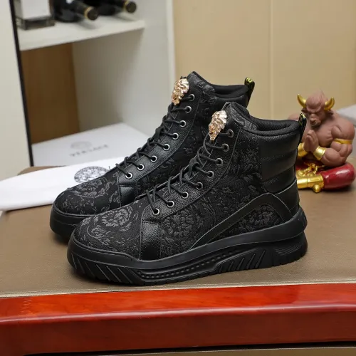 Versace High Tops Shoes For Men #1416495 $85.00 USD, Wholesale Replica Versace High Tops Shoes