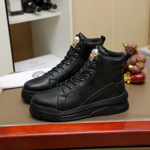 Versace High Tops Shoes For Men #1416496 $85.00 USD, Wholesale Replica Versace High Tops Shoes