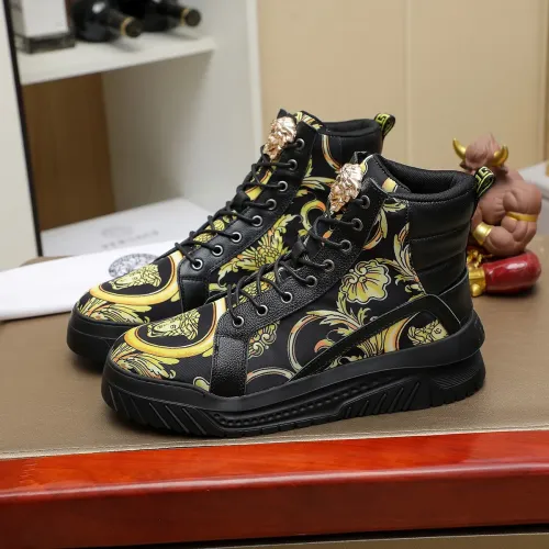 Versace High Tops Shoes For Men #1416498 $85.00 USD, Wholesale Replica Versace High Tops Shoes