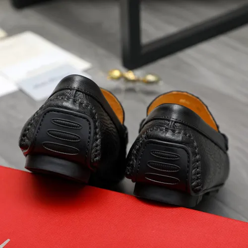 Replica Salvatore Ferragamo Leather Shoes For Men #1416524 $76.00 USD for Wholesale