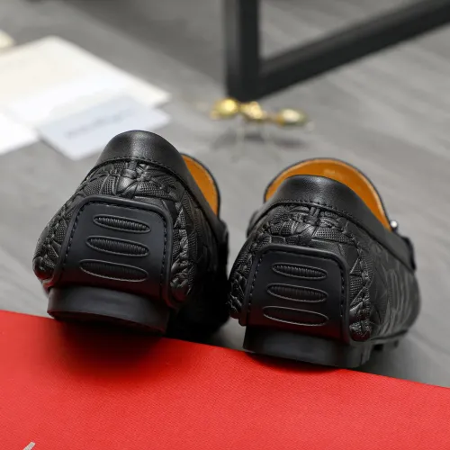 Replica Salvatore Ferragamo Leather Shoes For Men #1416525 $76.00 USD for Wholesale