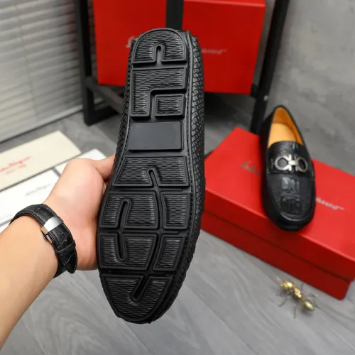 Replica Salvatore Ferragamo Leather Shoes For Men #1416526 $76.00 USD for Wholesale