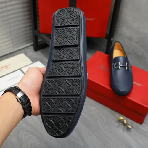 Replica Salvatore Ferragamo Leather Shoes For Men #1416528 $76.00 USD for Wholesale