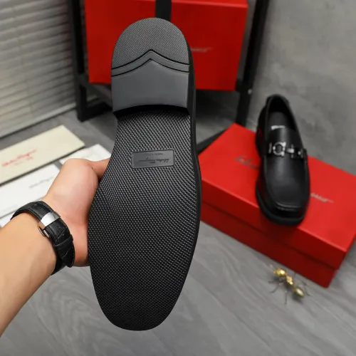 Replica Salvatore Ferragamo Leather Shoes For Men #1416537 $96.00 USD for Wholesale