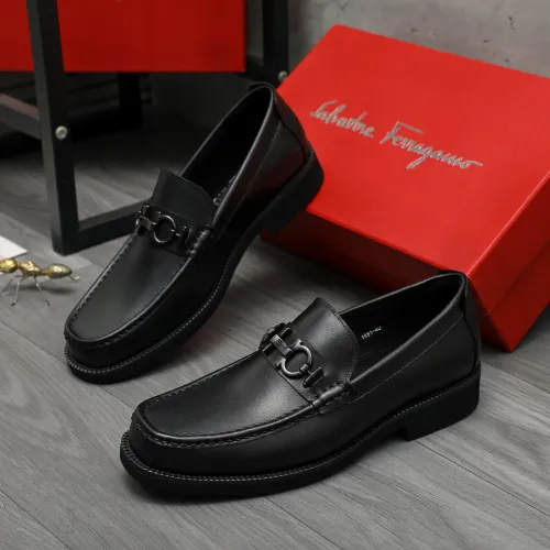 Salvatore Ferragamo Leather Shoes For Men #1416539 $96.00 USD, Wholesale Replica Salvatore Ferragamo Leather Shoes