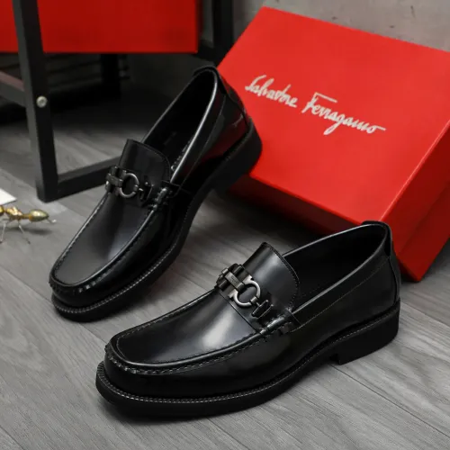 Salvatore Ferragamo Leather Shoes For Men #1416540 $96.00 USD, Wholesale Replica Salvatore Ferragamo Leather Shoes