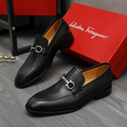Salvatore Ferragamo Leather Shoes For Men #1416543 $88.00 USD, Wholesale Replica Salvatore Ferragamo Leather Shoes