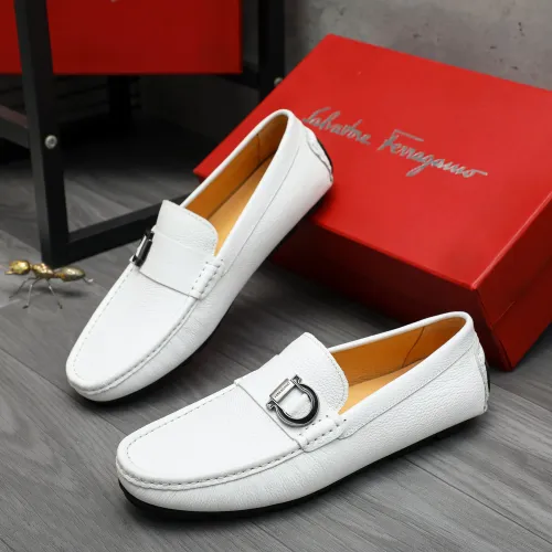 Salvatore Ferragamo Leather Shoes For Men #1416548 $76.00 USD, Wholesale Replica Salvatore Ferragamo Leather Shoes