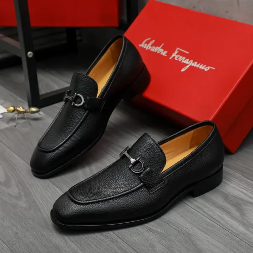 Salvatore Ferragamo Leather Shoes For Men #1416553 $88.00 USD, Wholesale Replica Salvatore Ferragamo Leather Shoes