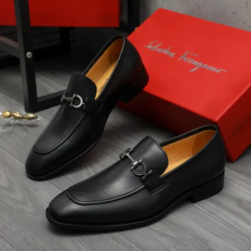 Salvatore Ferragamo Leather Shoes For Men #1416554 $88.00 USD, Wholesale Replica Salvatore Ferragamo Leather Shoes