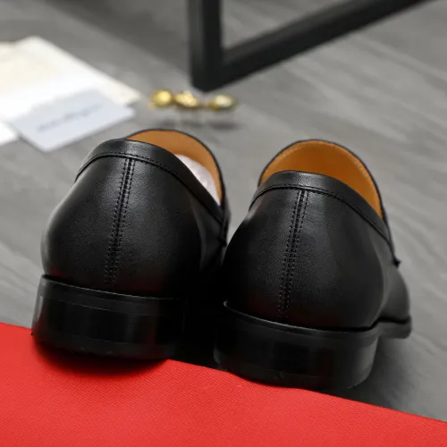 Replica Salvatore Ferragamo Leather Shoes For Men #1416554 $88.00 USD for Wholesale