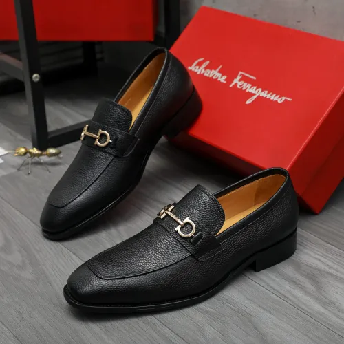 Salvatore Ferragamo Leather Shoes For Men #1416557 $88.00 USD, Wholesale Replica Salvatore Ferragamo Leather Shoes