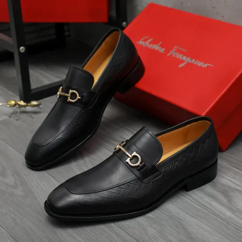 Salvatore Ferragamo Leather Shoes For Men #1416558 $88.00 USD, Wholesale Replica Salvatore Ferragamo Leather Shoes