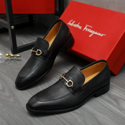 Salvatore Ferragamo Leather Shoes For Men #1416559 $88.00 USD, Wholesale Replica Salvatore Ferragamo Leather Shoes