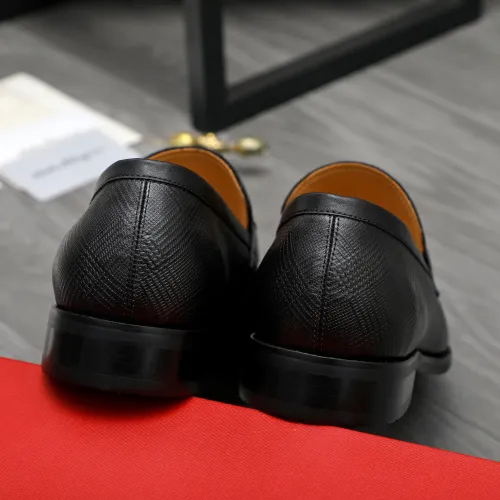 Replica Salvatore Ferragamo Leather Shoes For Men #1416559 $88.00 USD for Wholesale