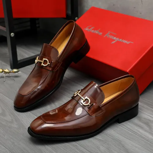 Salvatore Ferragamo Leather Shoes For Men #1416566 $88.00 USD, Wholesale Replica Salvatore Ferragamo Leather Shoes