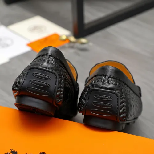 Replica Hermes Leather Shoes For Men #1416930 $76.00 USD for Wholesale