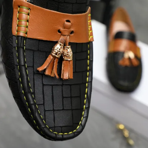 Replica Versace Leather Shoes For Men #1416940 $76.00 USD for Wholesale