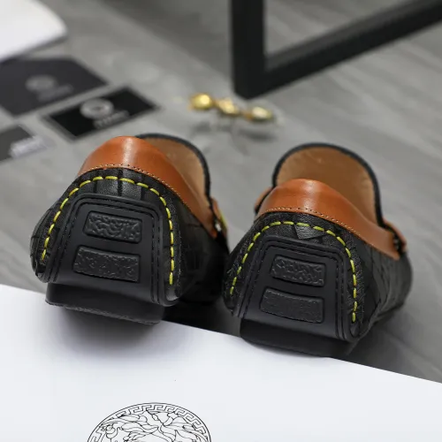Replica Versace Leather Shoes For Men #1416940 $76.00 USD for Wholesale
