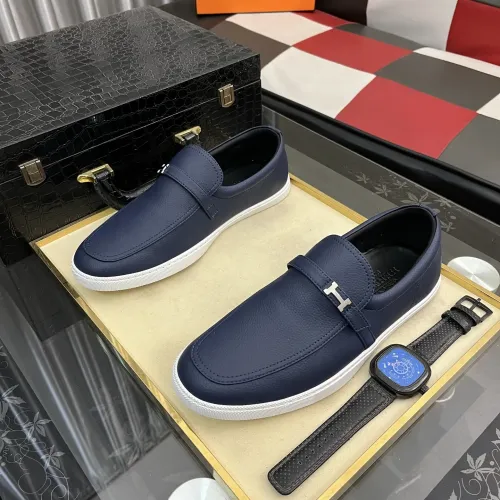 Replica Hermes Casual Shoes For Men #1417017 $82.00 USD for Wholesale