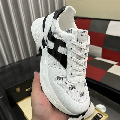 Replica Hermes Casual Shoes For Men #1417036 $98.00 USD for Wholesale