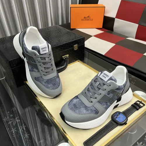 Replica Hermes Casual Shoes For Men #1417041 $98.00 USD for Wholesale