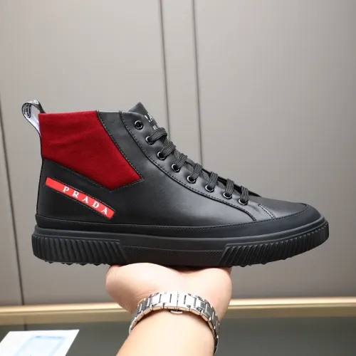 Replica Prada High Top Shoes For Men #1417145 $85.00 USD for Wholesale