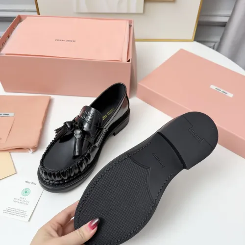 Replica MIU MIU Leather Shoes For Women #1417427 $108.00 USD for Wholesale