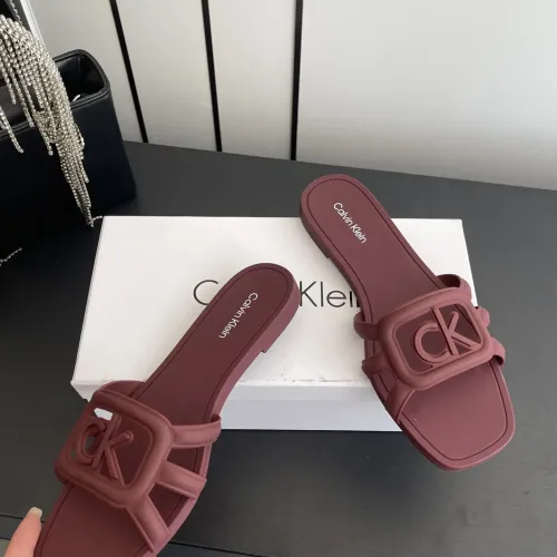 Replica Calvin Klein CK Slippers For Women #1417480 $64.00 USD for Wholesale