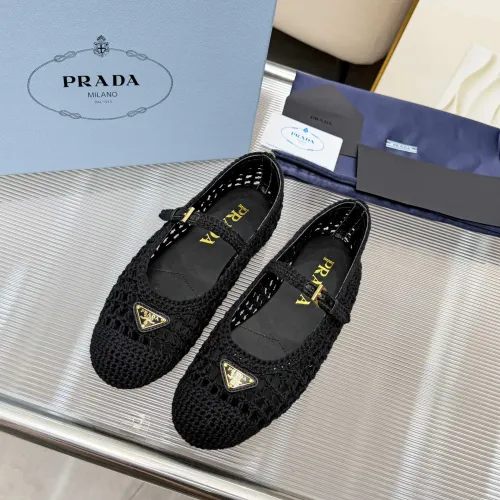 Replica Prada Flat Shoes For Women #1417566 $122.00 USD for Wholesale