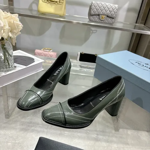 Prada High-heeled Shoes For Women #1417578 $105.00 USD, Wholesale Replica Prada High-heeled Shoes