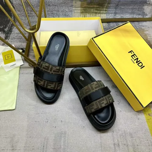 Replica Fendi Slippers For Men #1417643 $80.00 USD for Wholesale