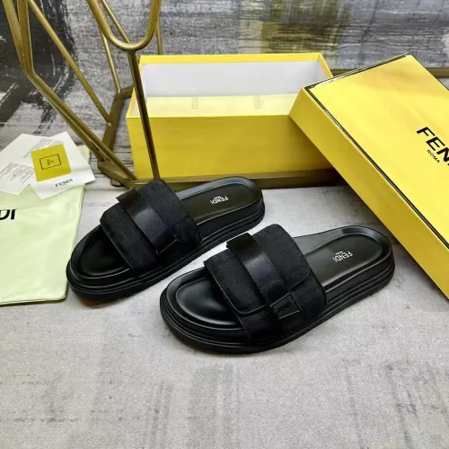 Replica Fendi Slippers For Men #1417644 $80.00 USD for Wholesale