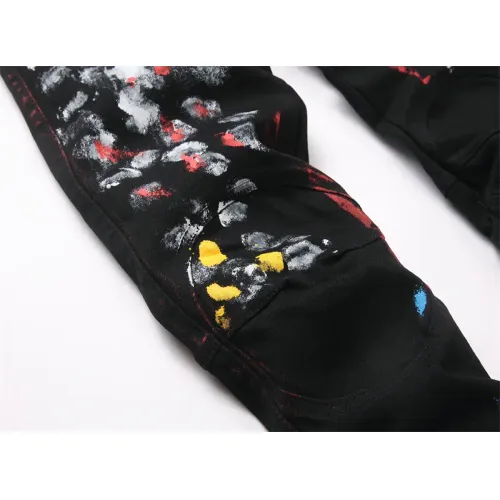 Replica Balmain Jeans For Men #1417704 $48.00 USD for Wholesale