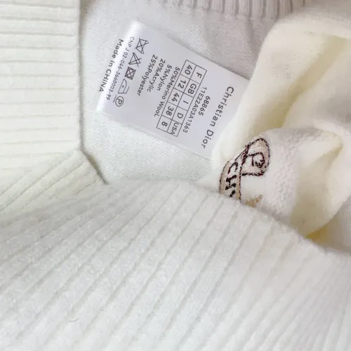 Replica Christian Dior Sweaters Long Sleeved For Women #1417724 $72.00 USD for Wholesale