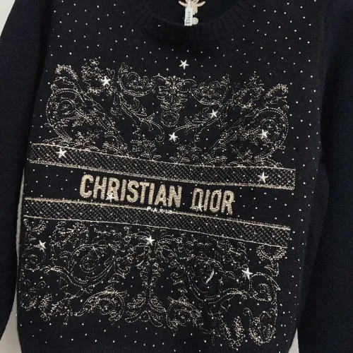 Replica Christian Dior Sweaters Long Sleeved For Women #1417727 $72.00 USD for Wholesale