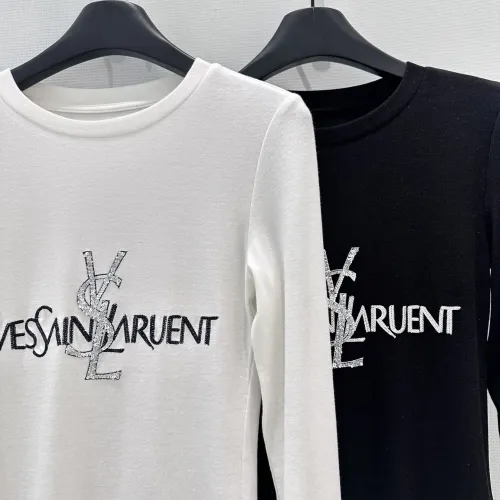 Replica Yves Saint Laurent YSL T-shirts Long Sleeved For Women #1417746 $68.00 USD for Wholesale