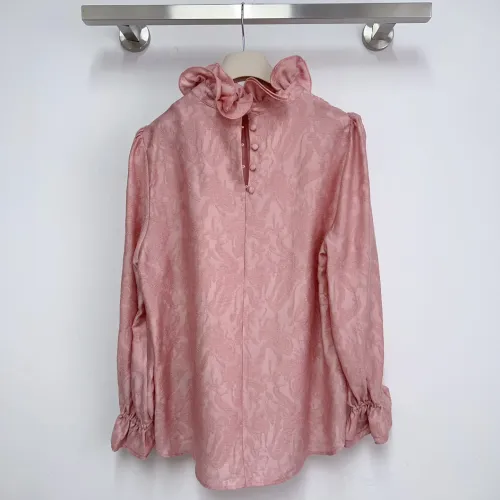 Replica Christian Dior Shirts Long Sleeved For Women #1417747 $85.00 USD for Wholesale