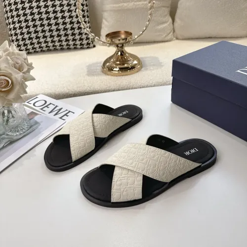 Christian Dior Slippers For Men #1417772 $82.00 USD, Wholesale Replica Christian Dior Slippers