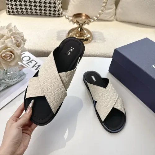 Replica Christian Dior Slippers For Men #1417772 $82.00 USD for Wholesale