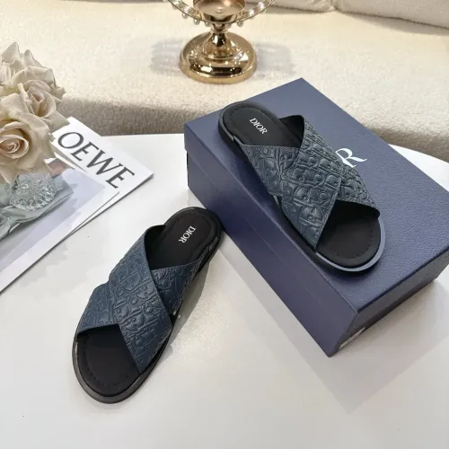 Replica Christian Dior Slippers For Men #1417773 $82.00 USD for Wholesale
