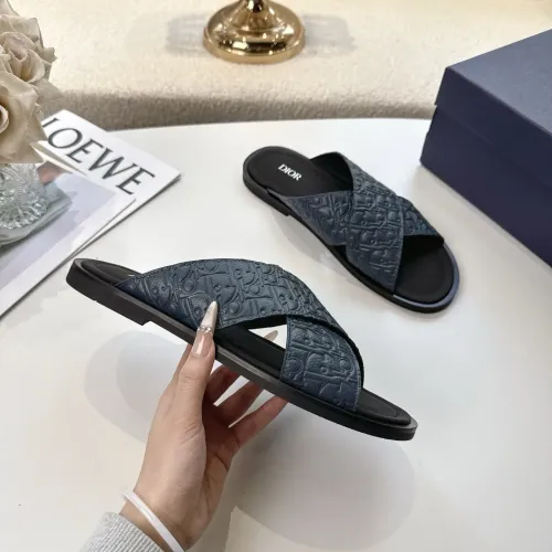 Replica Christian Dior Slippers For Men #1417773 $82.00 USD for Wholesale