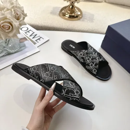 Replica Christian Dior Slippers For Men #1417776 $85.00 USD for Wholesale